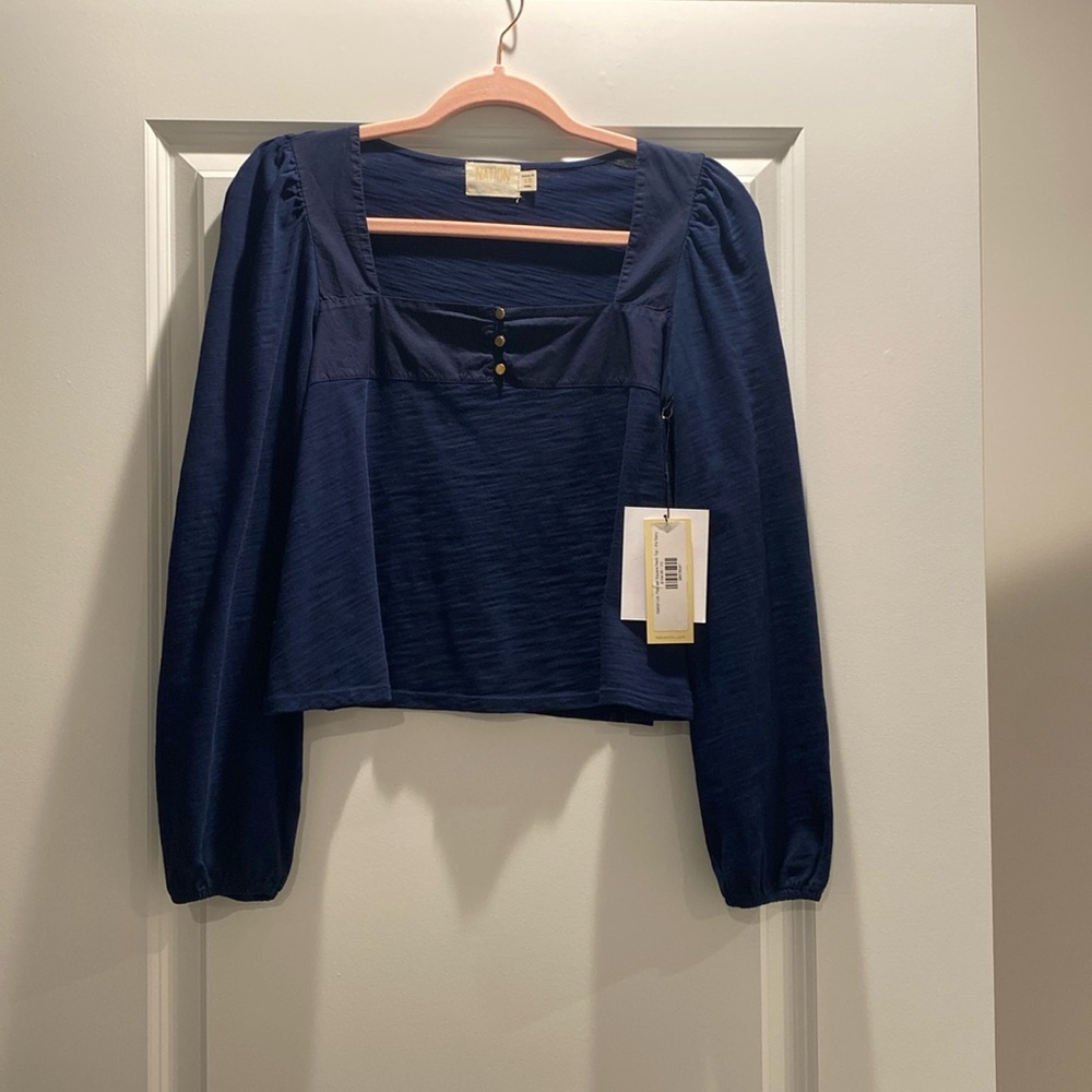 Nation pascale square neck top
